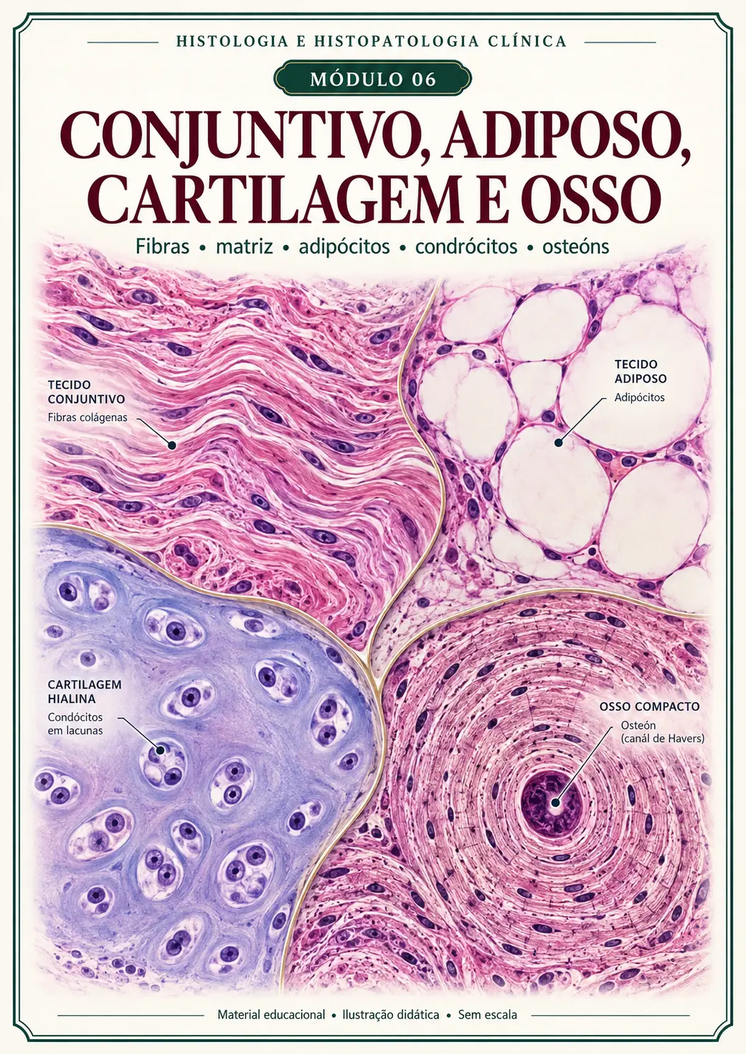 Módulo 06 — Conjuntivo, Adiposo, Cartilagem e Osso